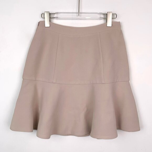 011447 Miu Miu ruffled apricot pink skirt size 42 - Picture 2 of 7